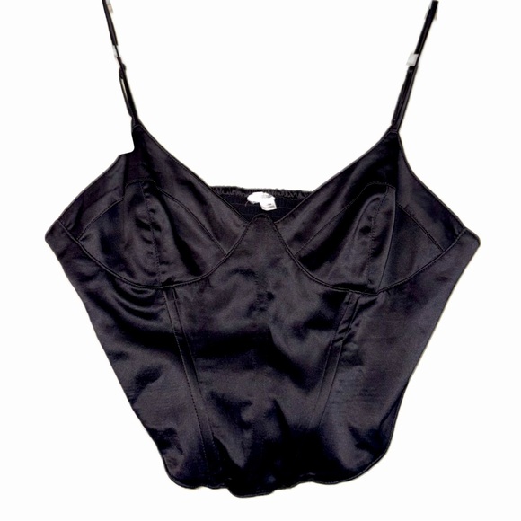 Garage Tops - Black Size Medium Garage Corset Top